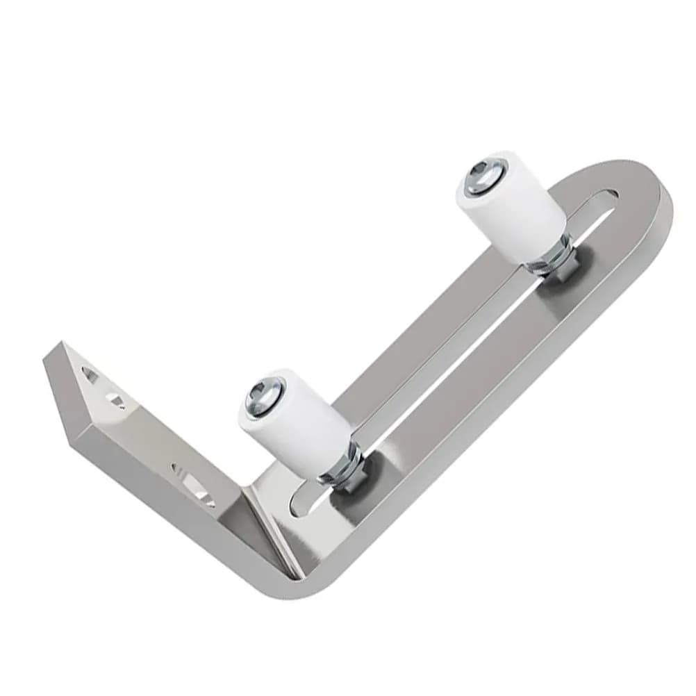 1 Pezzo Guida a Pavimento di Precisione per Porte Scorrevoli a Binario, Funzionamento Silenzioso, Fermaporta Regolabile, Guide a Pavimento