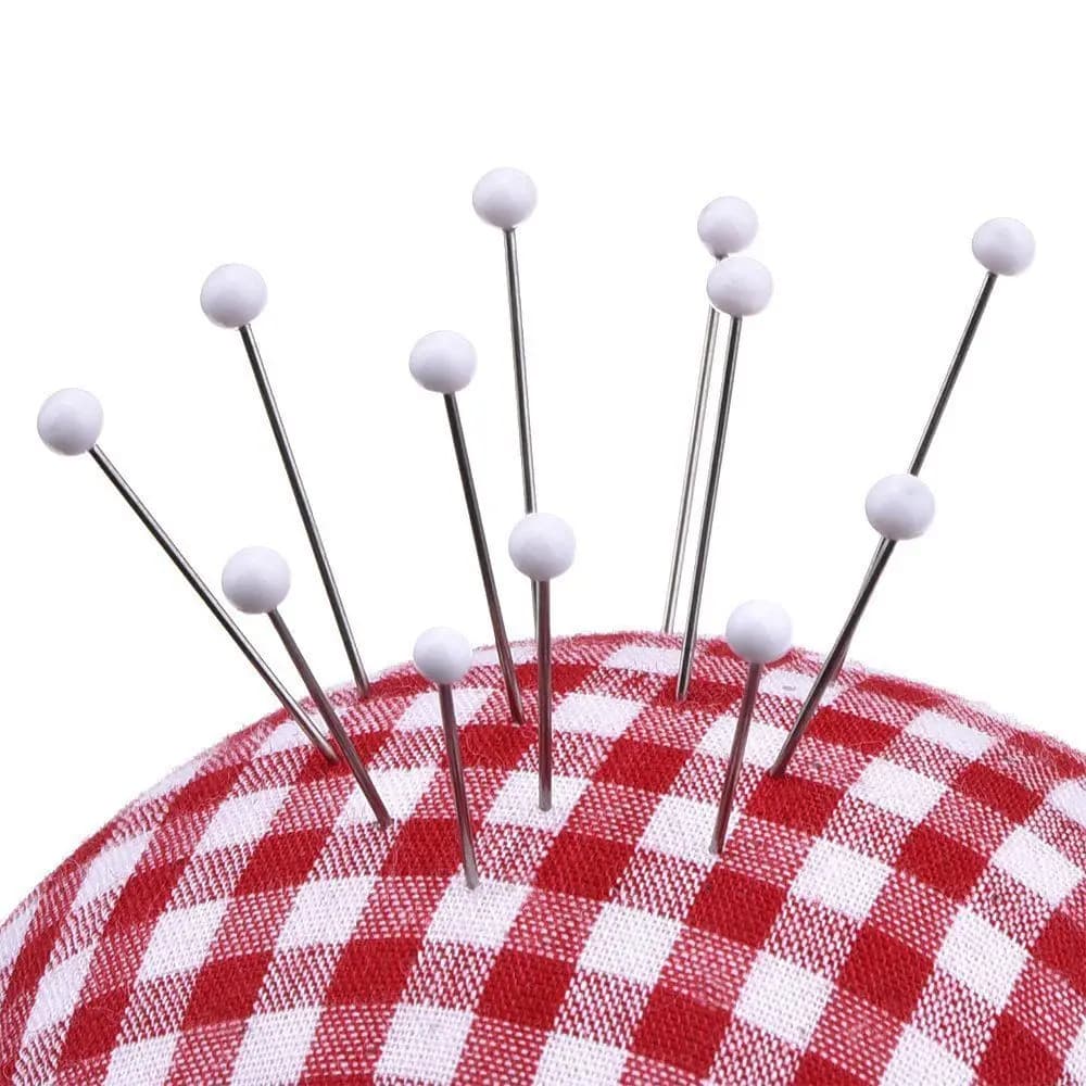 Safety Fashion Colored Glass Head Bead Fixed Dressmaking Pins Knitting Pin Sewing Needles Safety Pin