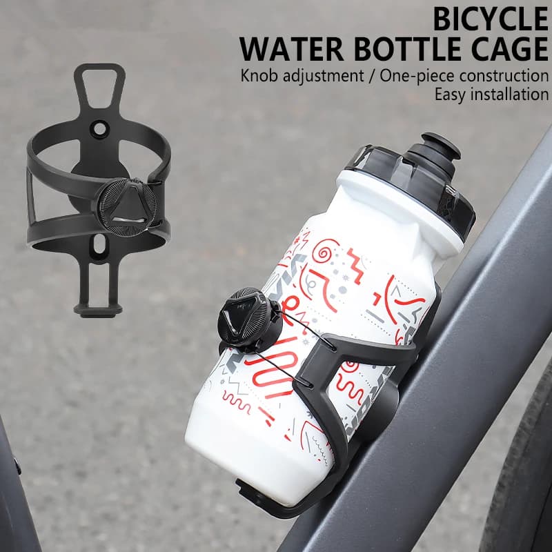 Bicycle Carrier with Locking System in Manopola, Anti-Vibration, Ultra-Legger for Cycling on Road and Mountain Bike, Compatible with AirTag