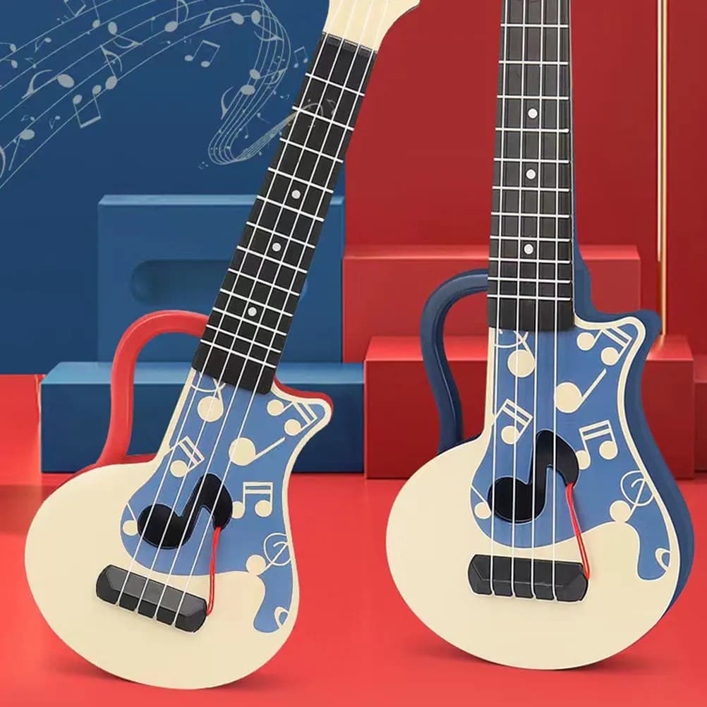 2 Pezzi Ukulele per Bambini, Strumento Musicale per Educazione Precoce, Chitarra Giocattolo per Principianti, Regalo per Bambini