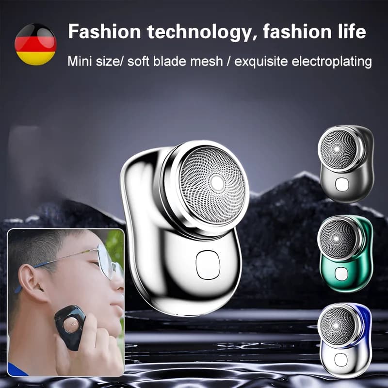 Men's Portable Razor Mini Pocket Travel Razor Wireless Detachable Shaver Face Shaving Haircuts Barba Trimmer Remover To