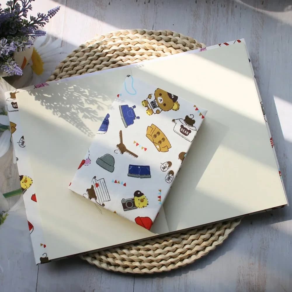 Fromthenon A5 A6 Tessuto Orso Notebook Cover Planner Custodia protettiva Custodia protettiva per diario Protezione Forniture di cancelleria per ufficio