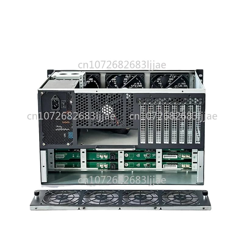 Chassis server AIO per aziende, chassis NAS a 12 dischi, scheda madre ATX, alimentatore ATX, 8 slot full-height