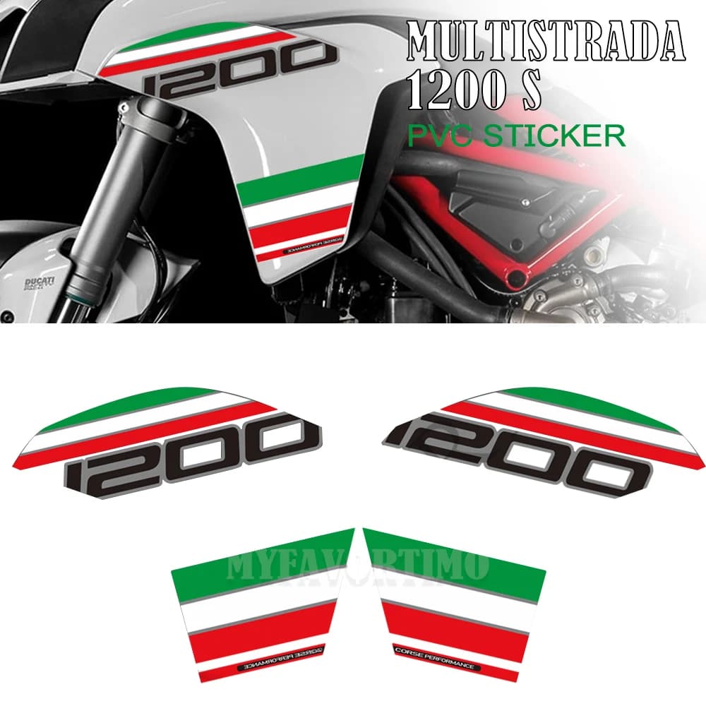 Set di Adesivi Protettivi per Carena, Parafango e Serbatoio Moto per MULTISTRADA 1200 S 1200S