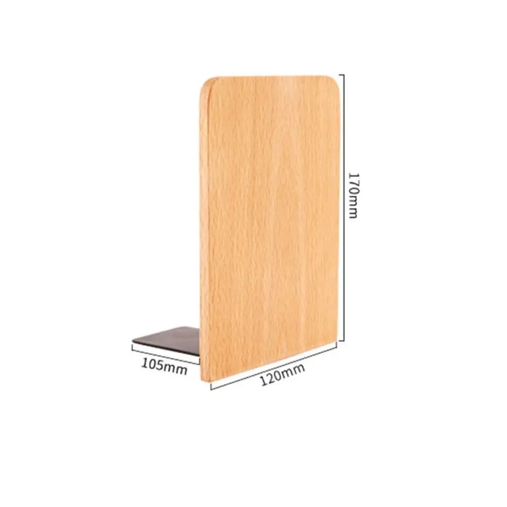 Espositore Fermalibri in legno naturale Faggio Noce INS Scaffale da tavolo Organizzatore da scrivania Semplice supporto per libri Rack Ufficio Casa
