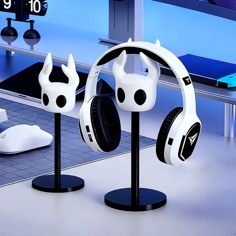 Supporto per cuffie da gaming Hollow Knight stampato in 3D, porta cuffie over-ear da scrivania, supporto universale per esposizione e decorazione