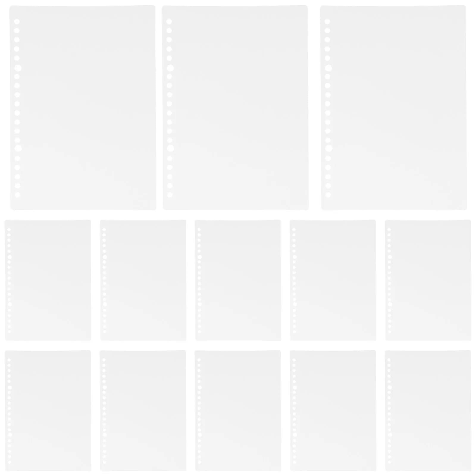 Copertina per quaderno a 10 fogli, guscio riutilizzabile in PP per raccoglitore A5, agenda ricaricabile, quaderno per budget, protezione trasparente
