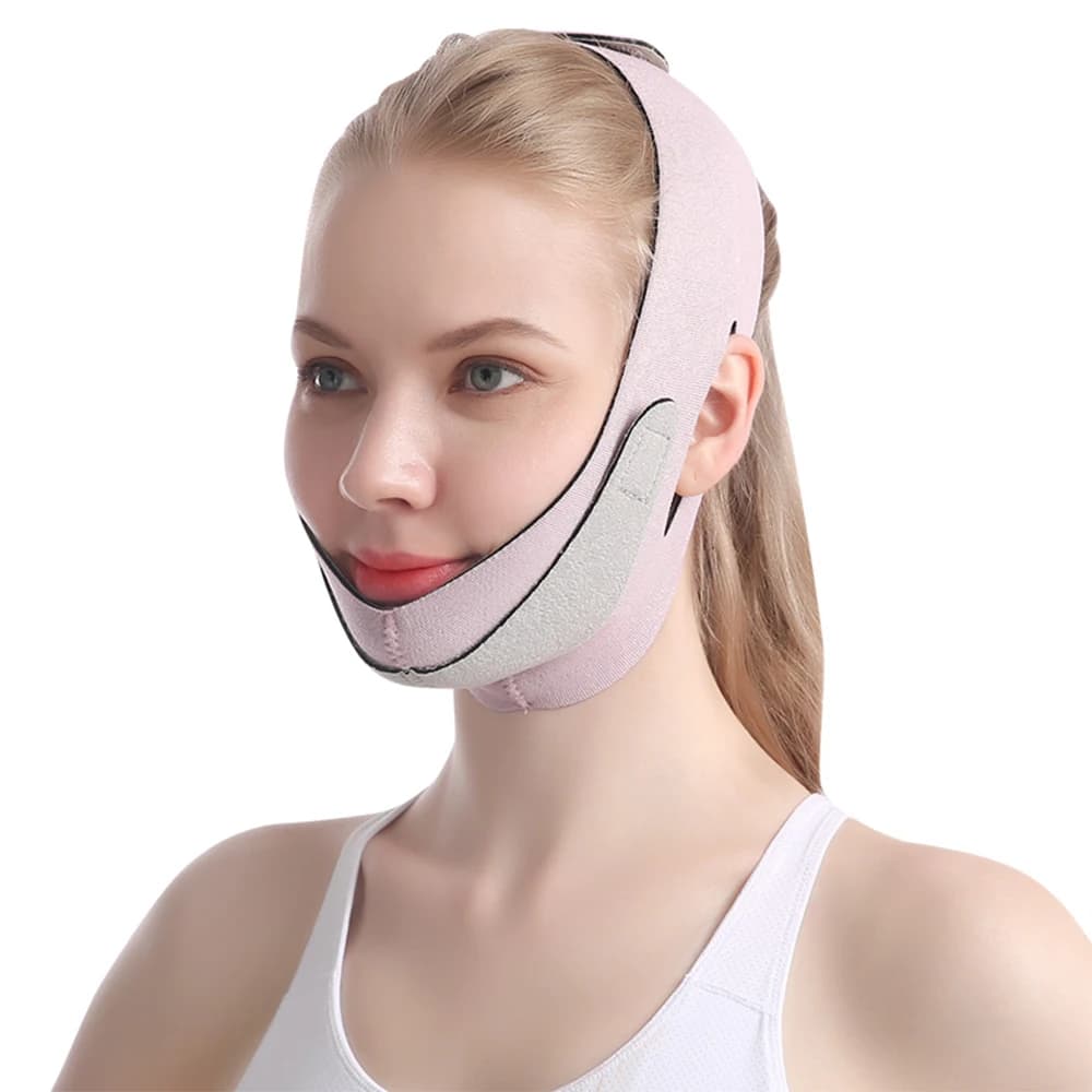 Fasciatura elastica per il viso dimagrante Linea V Shaper per il viso Donna Mento Guancia Sollevamento Cintura per il viso Antirughe Cinghia per la cura del viso Strumenti sottili