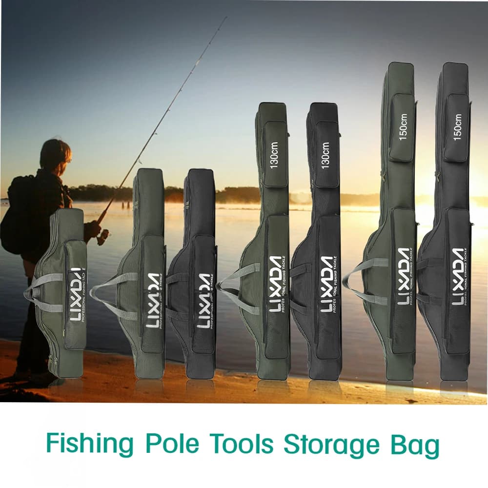 Borsa da pesca Borsa da mulinello pieghevole portatile per canna da pesca Canna da pesca Attrezzatura per attrezzatura Custodia da trasporto Borsa da viaggio Organizzatore
