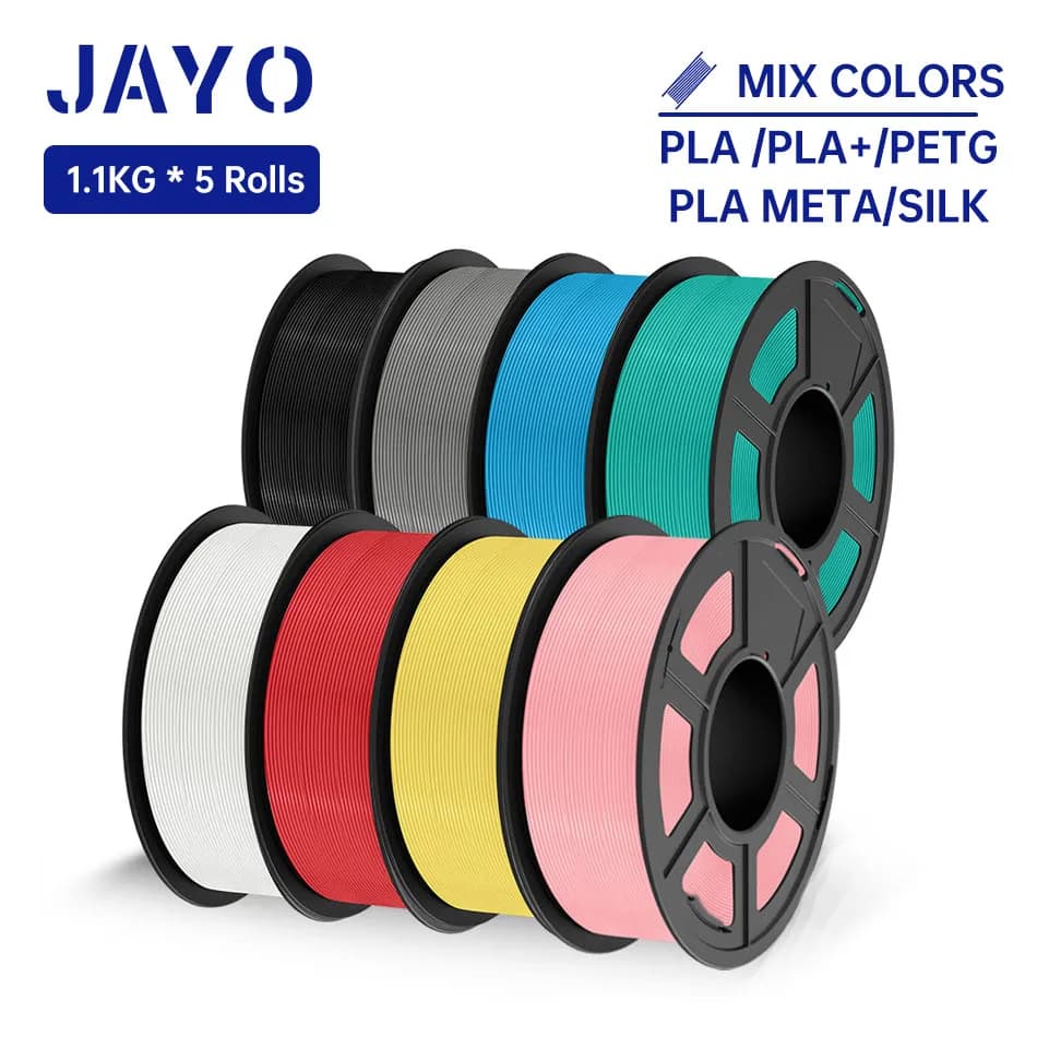 JAYO PLA/SETA/PLA META/PETG/PLAMatte/ABS/PLA/PLA PLUS High Speed 3D Filament 3D Printer Filament 1.75 mm 1.1 kg/roll