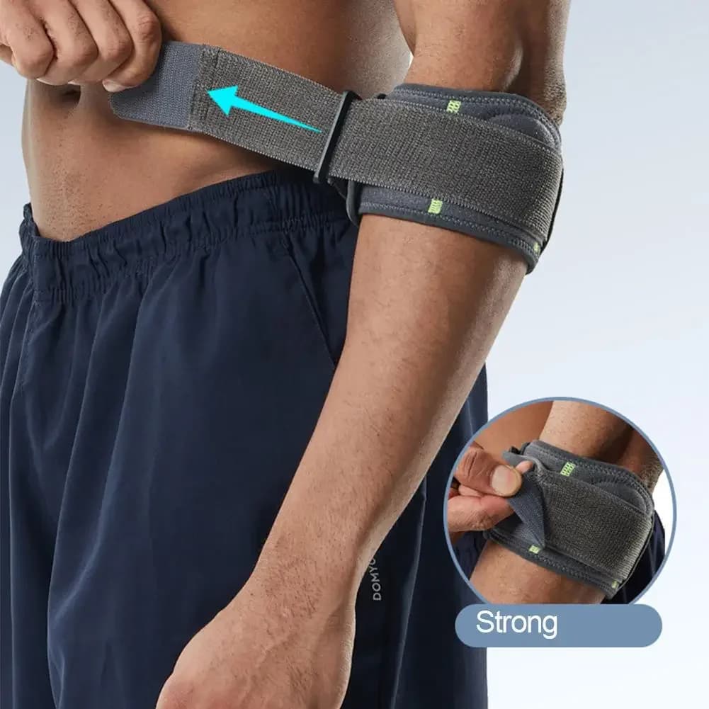 Tennis Badminton Palla da golf Gomito Cinghia Avambraccio Brace Strap Compressione Gomito Cinghia Compressione Pad Gomito Tutore per Dolore Rel G6T3
