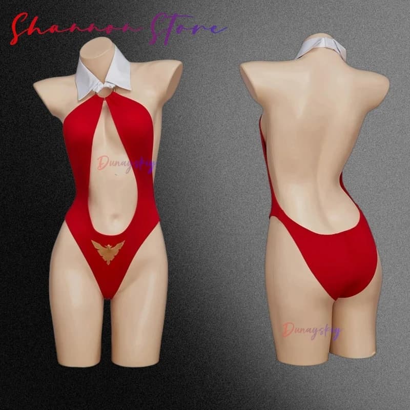 FILM Vampirella Costume Cosplay Costume da bagno Halloween Party Body da donna Sexy bikini rosso Abiti da tuta