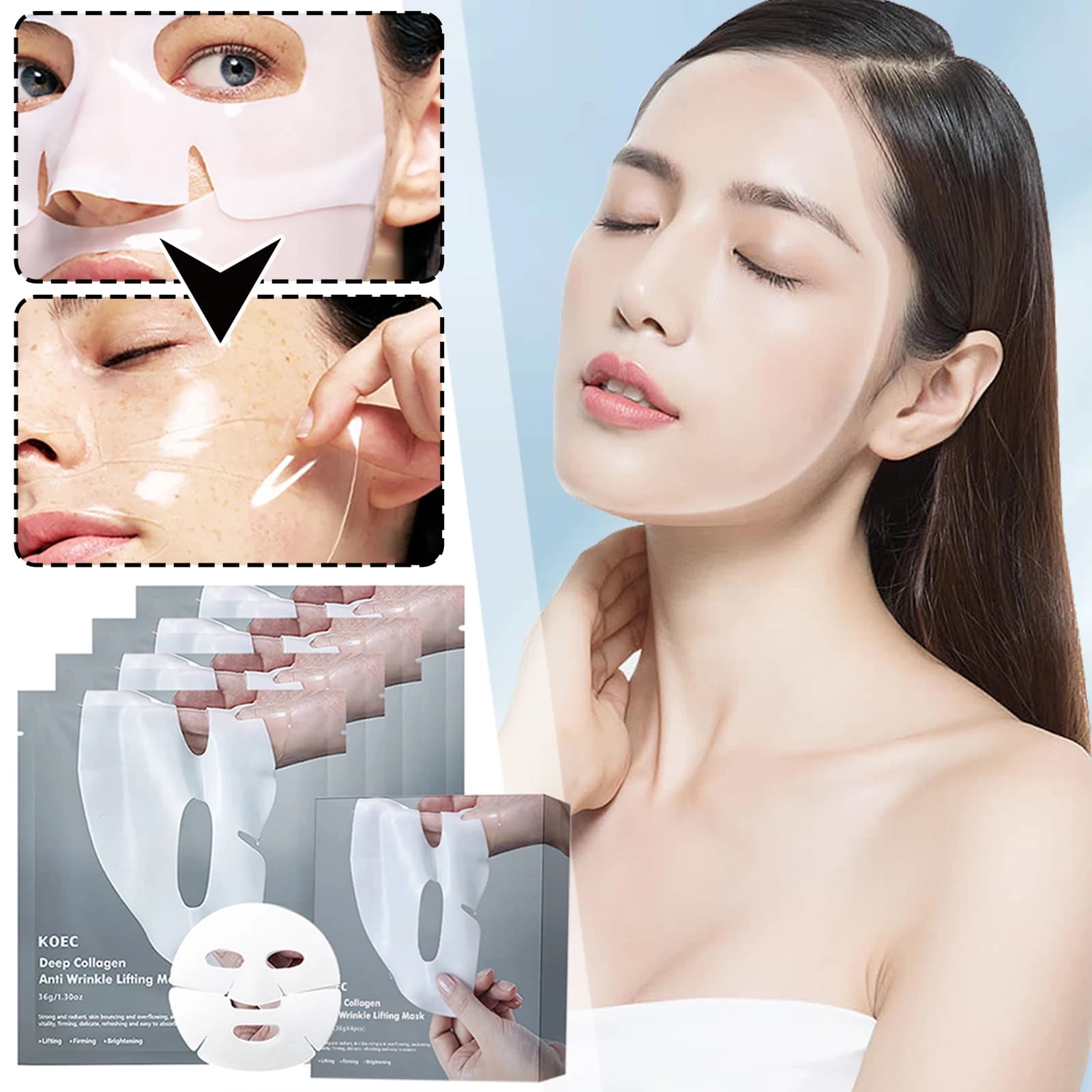 36g Profondo Collagene Anti Rughe Maschera Lifting Idratante Rassodante Collagene Maschera Per Il Viso Idratante Maschera Per La Notte Prodotti Per La Cura Della Pelle