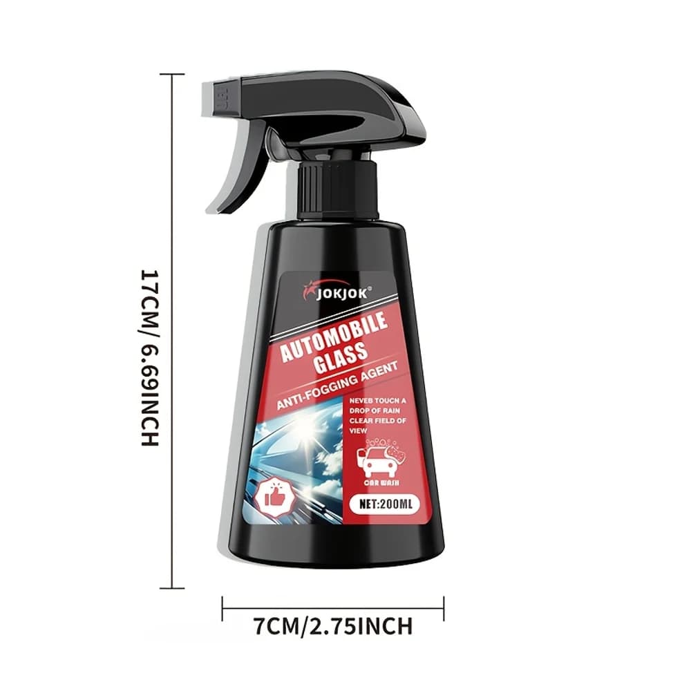 JOKJOK Anti-fogging spray for car windows, windscreen, mirrors, swim glasses and helmet visors - Long-lasting fast defogger, Mul