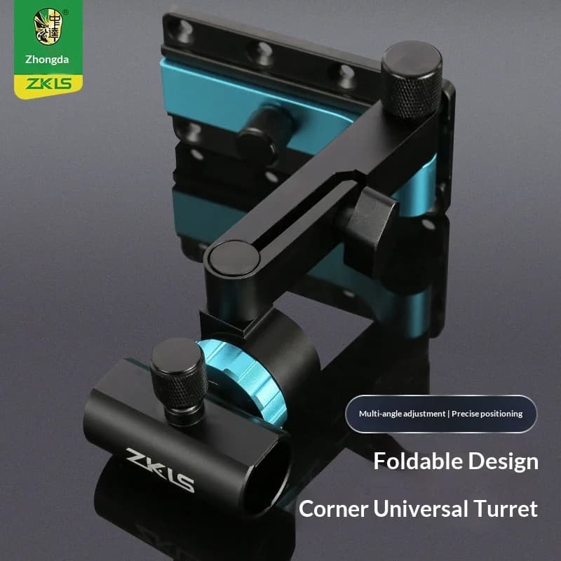 Zhongkui Corner Fishing Rod Holder Left Right Universal Adjustable Aluminum Alloy Fishing Box Bracket Fit Chair Tackle Accessory