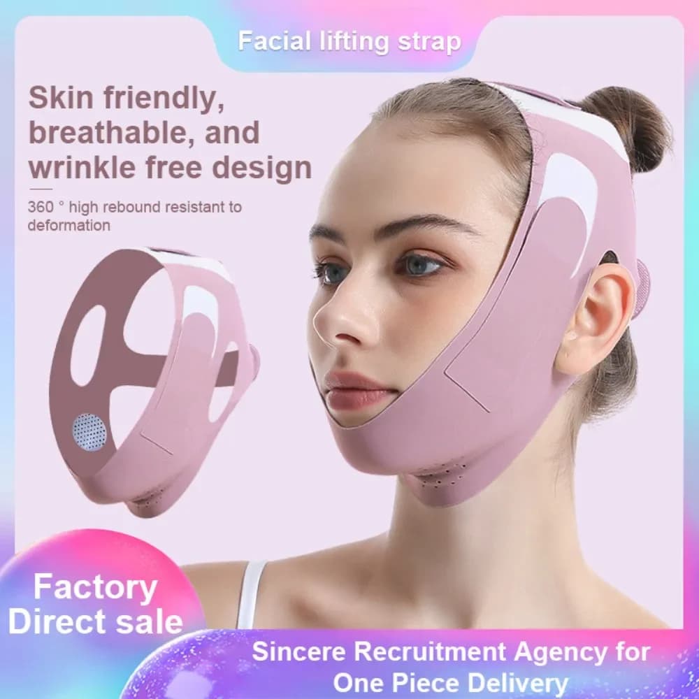 Fasciatura dimagrante per il viso in grafene V-Line Shaper per il viso Mento per il viso Cintura per il sollevamento delle guance Antirughe Face Lift Up Strap Strumenti per la cura della pelle