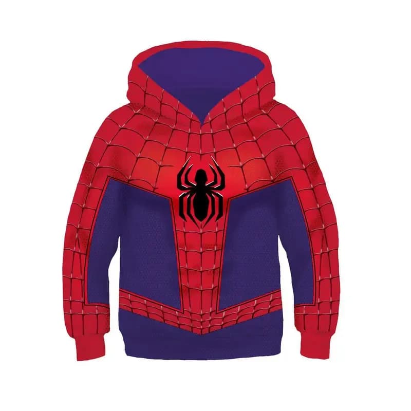 2025 enen -Man Gwen Miles Morales Zip Up Spider-Verse Venom Felpe con cappuccio 3D Giacca da supereroe per ragazzi e ragazze