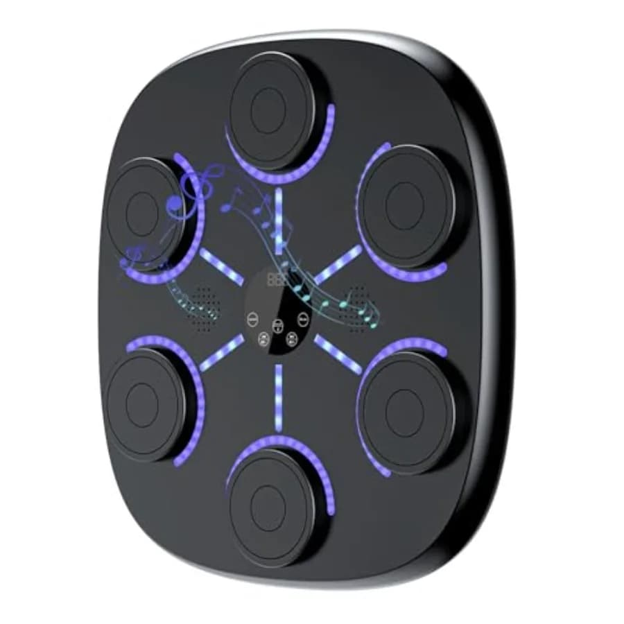 Music Boxing Machine for Adults and Bluetooth Wall Boxing Equipment with Gloves and Boxing Bags for Interior