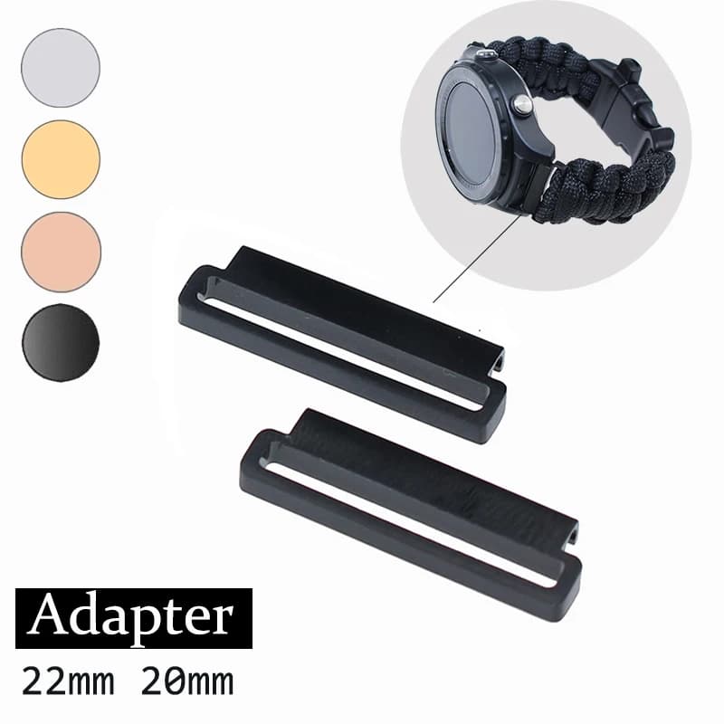 Connettore adattatore per cinturino per orologio da polso 2 pezzi 22mm 20mm parti del connettore per cinturino intelligente per cintura Smartwatch Huawei Samsung