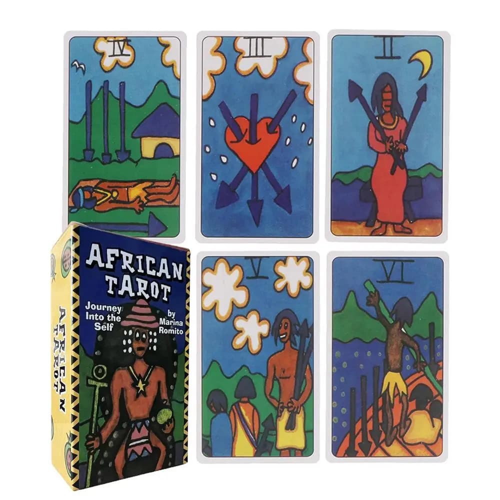 Carte dei tarocchi africani Plastificadas