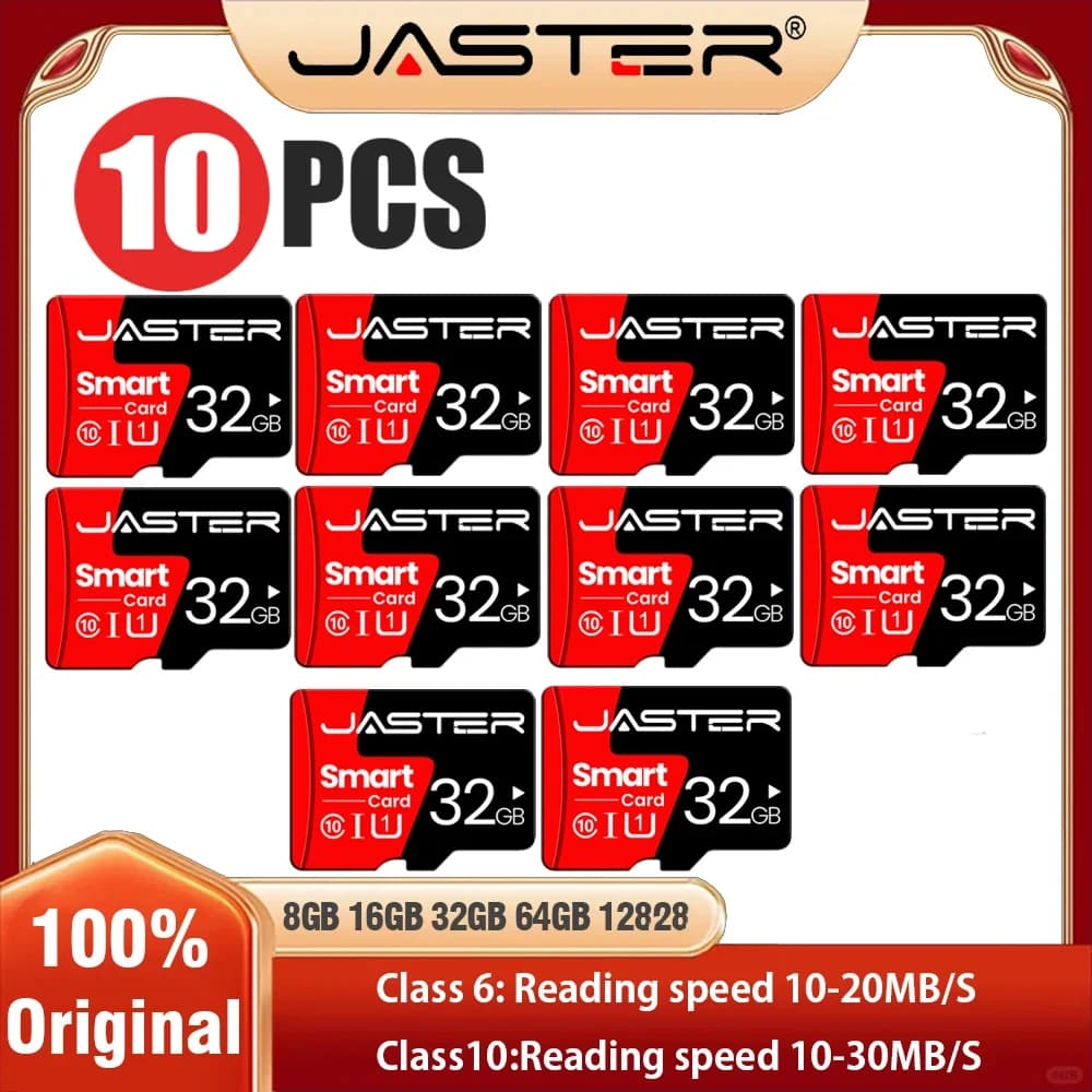 10 PCS LOT Original Memory Card 128GB Mini SD Card 64GB 32GB 8GB Class 10 High Speed Micro TF Cards For Phone/PC Storage Devices