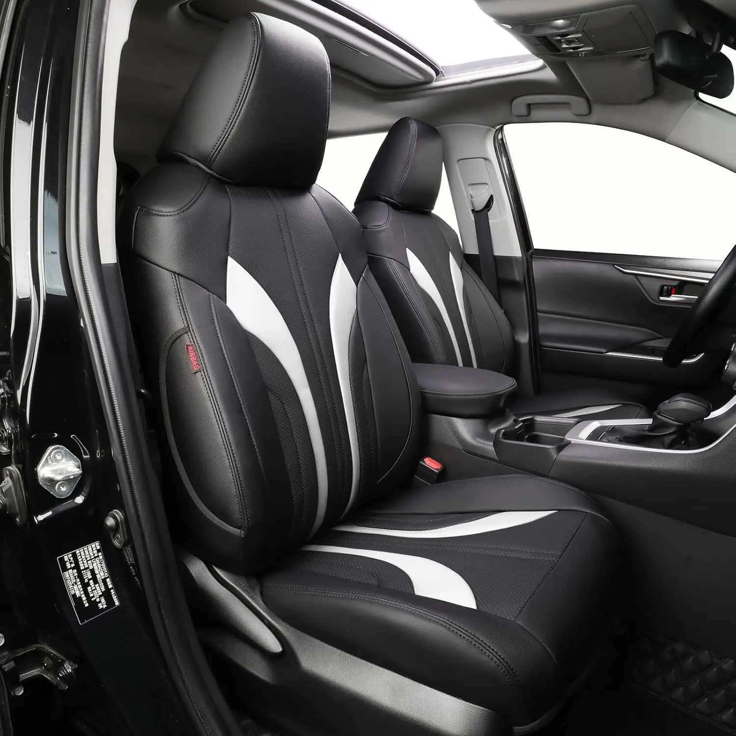 EKR Custom Fit Car Accessories Seat Covers 5 Seats Full Set Faux Leather for Toyota Corolla Rav4 Yaris Auris AYgo CHR Camry