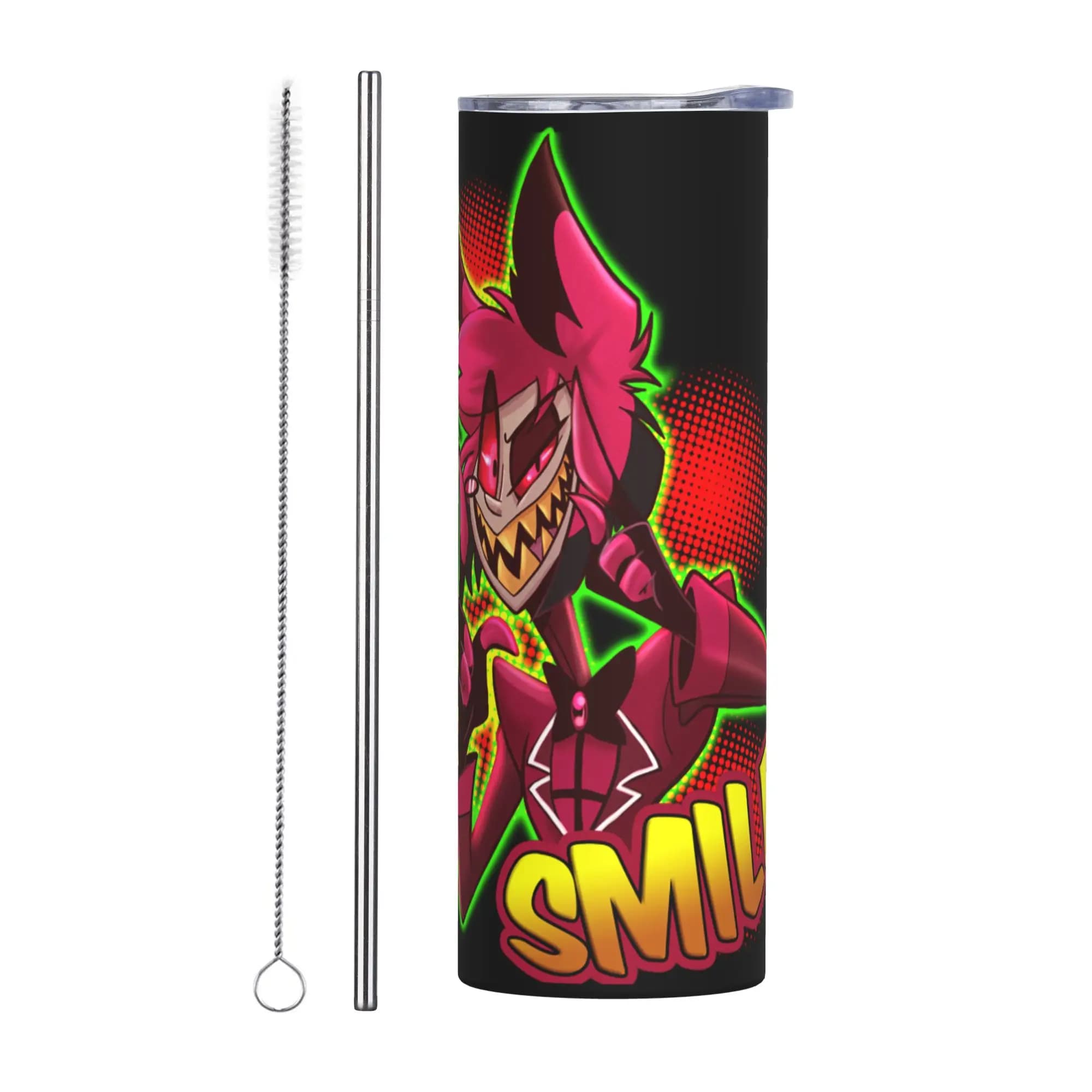 Hazbins Anime Animation Hotel Tumbler Vacuum Insulated Stainless Steel Travel Coffee Mug Tags Water Bottle 20oz