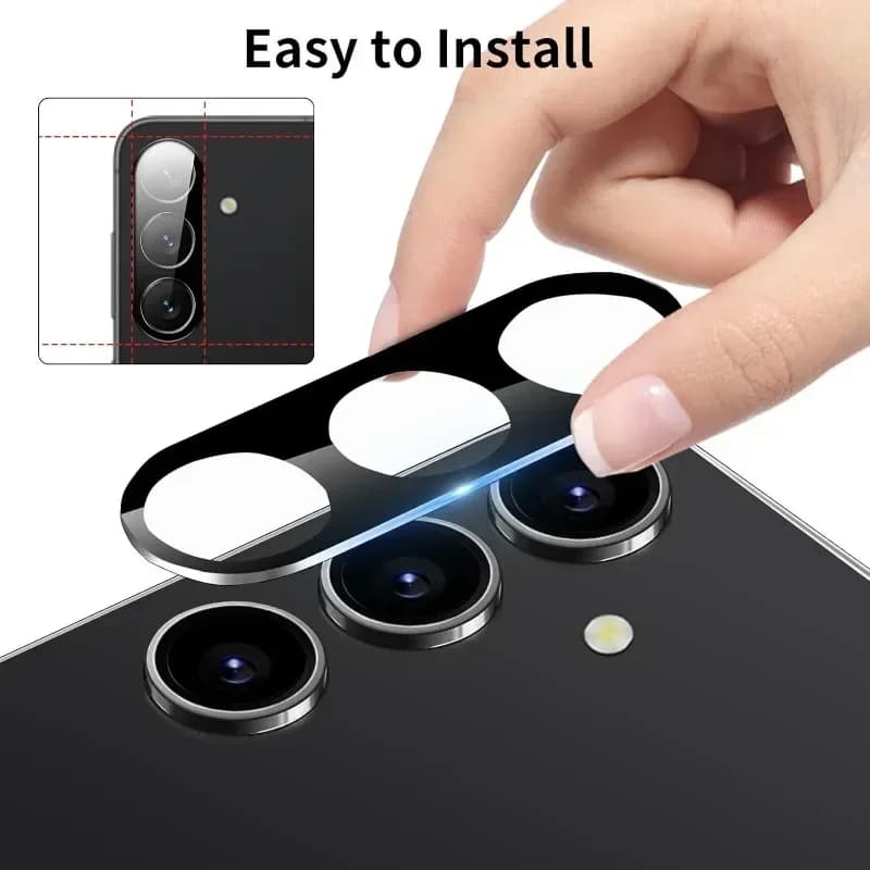 1-3 pezzi protezione temperata per obiettivo fotocamera per Samsung Galaxy S25 S24 S23 S22 Ultra Plus FE A16 A36 A56 A35 A55 A15 A54 A34 pellicola ad anello