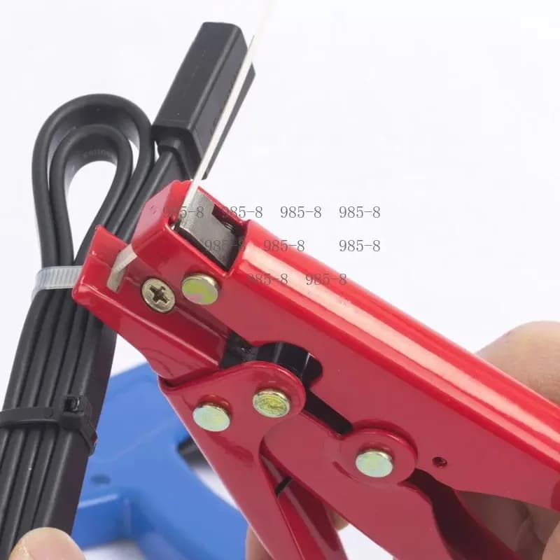 Automatic Tensioning Cutting Tool with Metal Clamps, HS-519 for 2.4-9mm Width Plastic Nylon Cable Ties