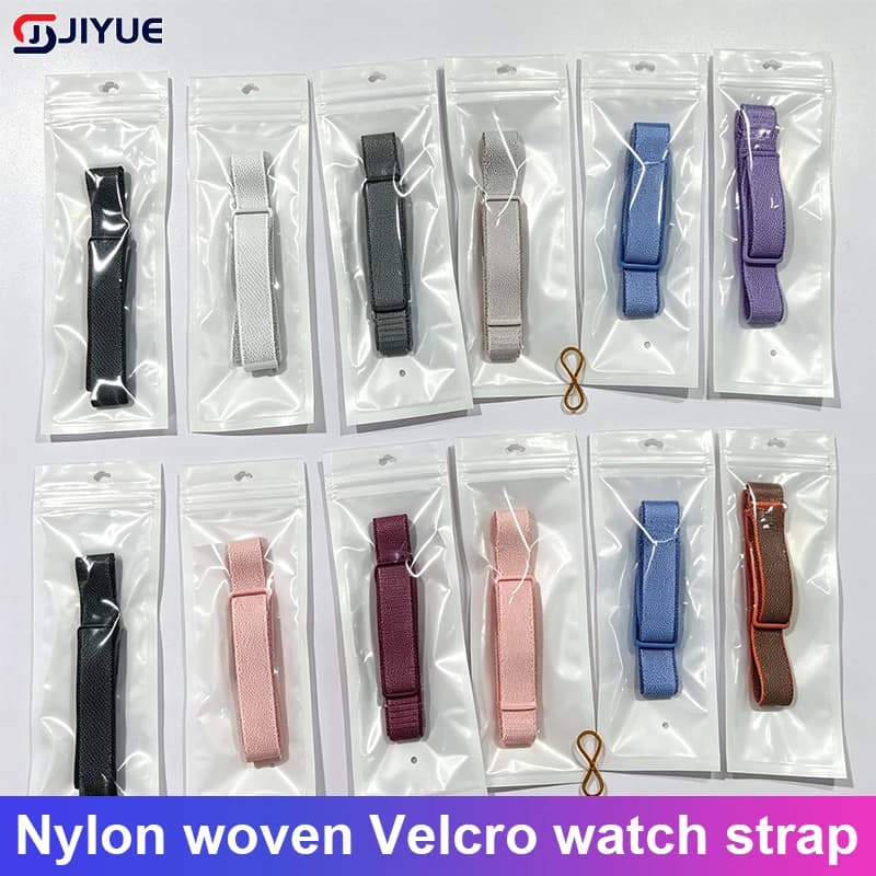 Breathable Sport Nylon Loop Bracelet woven Velcro watch strap For Google Fitbit Air Sweat Resistant Adjustable Watch Strap
