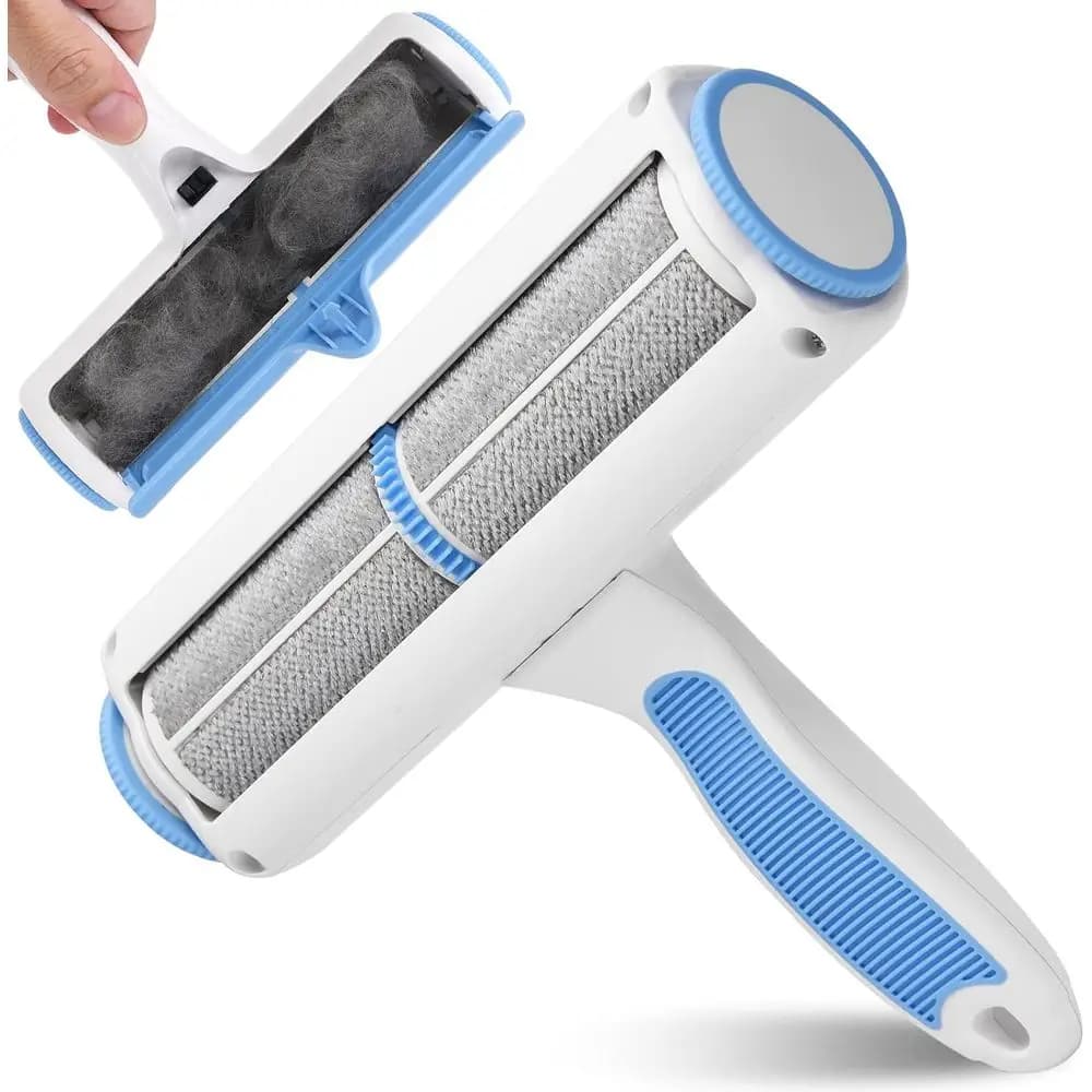 Reusable Cat and Dog Hair Remover Multi-Surface Lint Roller Portable Pet Hair Removal Tool for Furniture, Couch, Carpet, Bedding