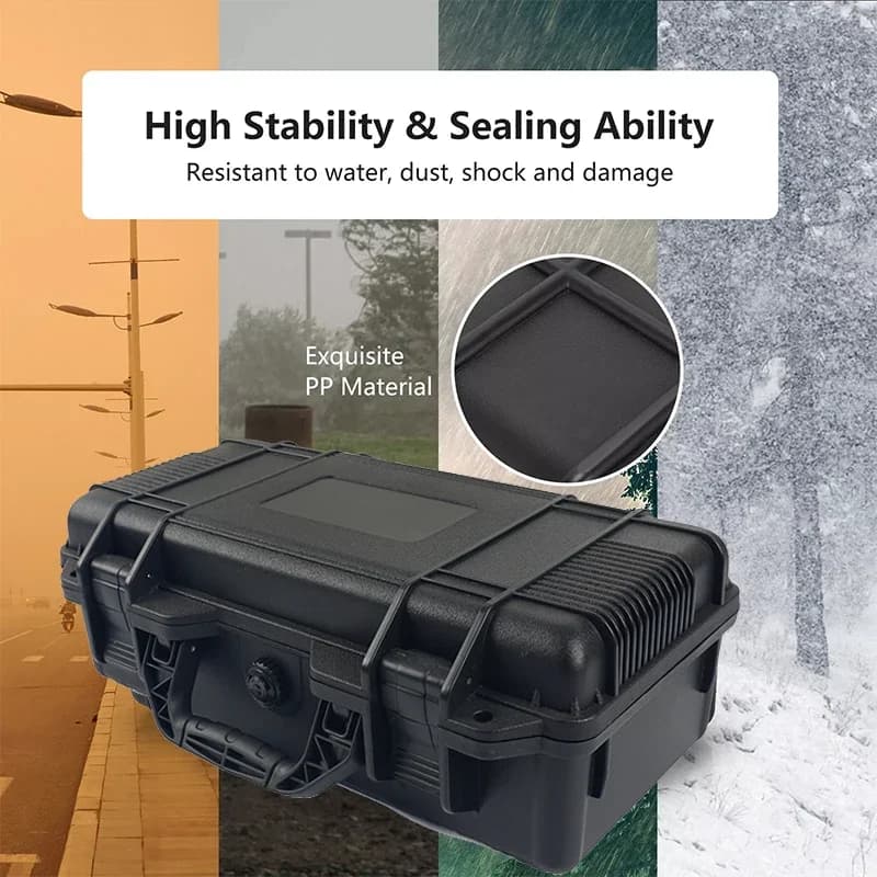 Waterproof Hard Carry Storage Case Shockproof Protective Toolbox Foam Interior for Camera Tool box Precision Instruments Box