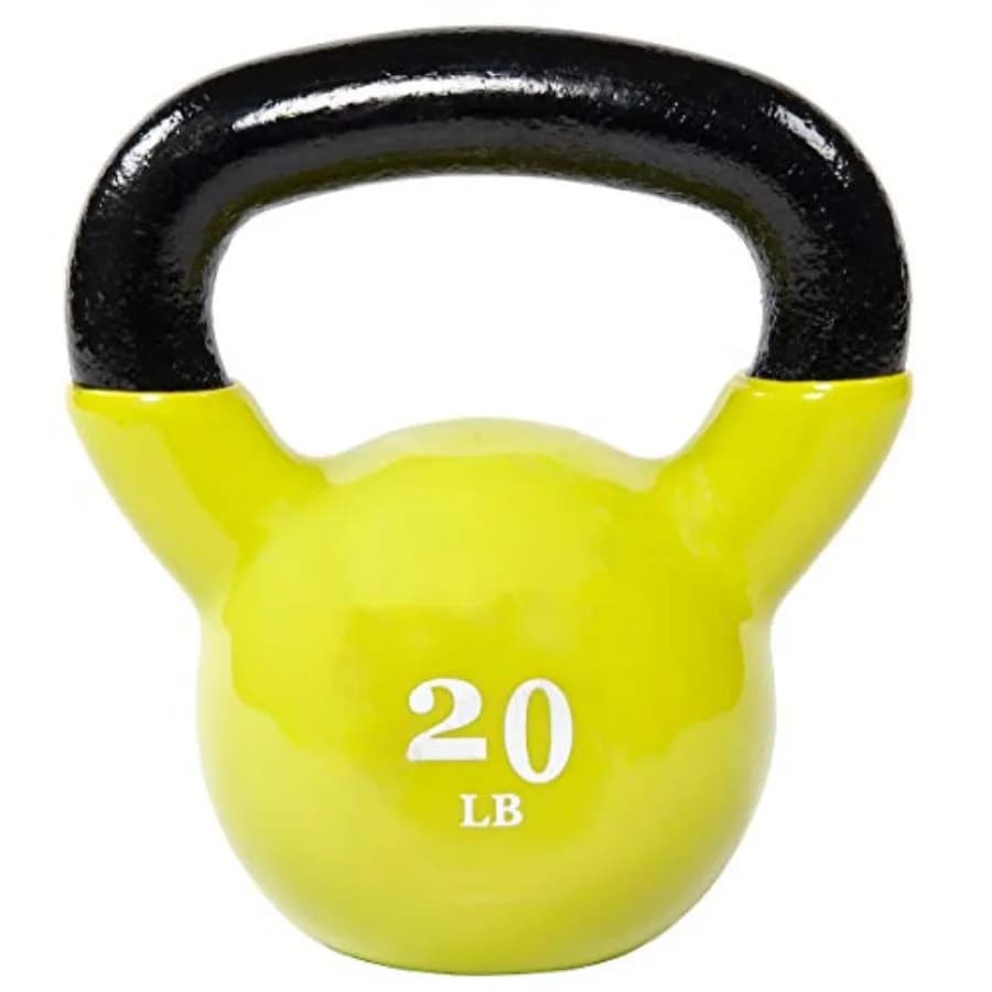 Fitvids Wide Grip 3 pieces Kettlebell Exercise Fitness Weight Set Includes 5 pounds 10 pounds 15 pounds and 20 pounds Set of 3 or set of 4 for