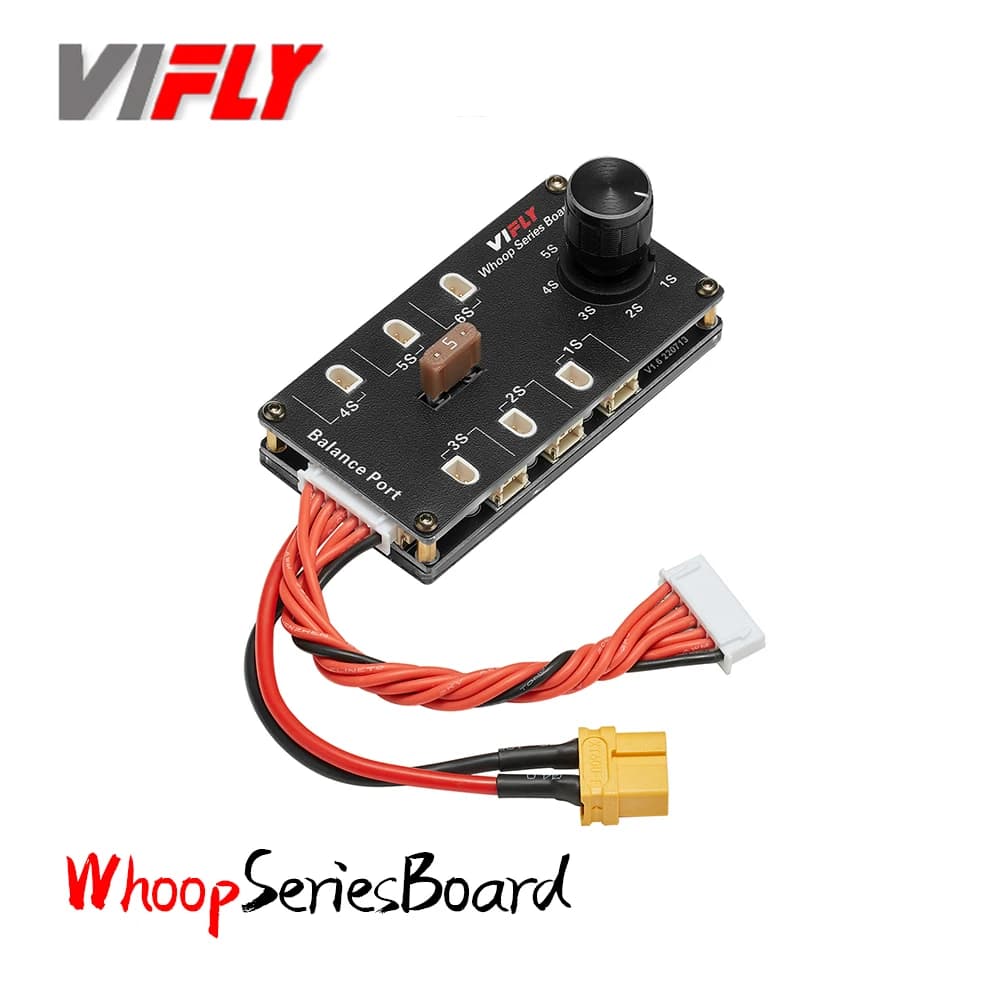 VIFLY Whoop Series Board Balance Scheda di ricarica 6 porte 1S LIPO Batteria XT60 Ingresso per PH2.0 BT2.0 / GNB27 1S FPV Tinywhoop