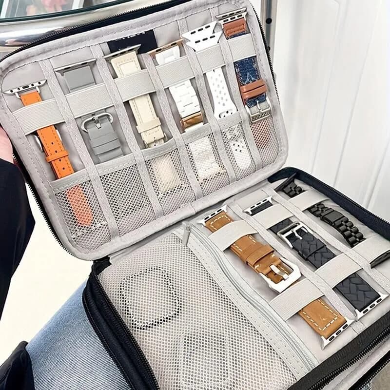 Travel Case for Apple Watch Straps, Watches and Jewelry Organizer