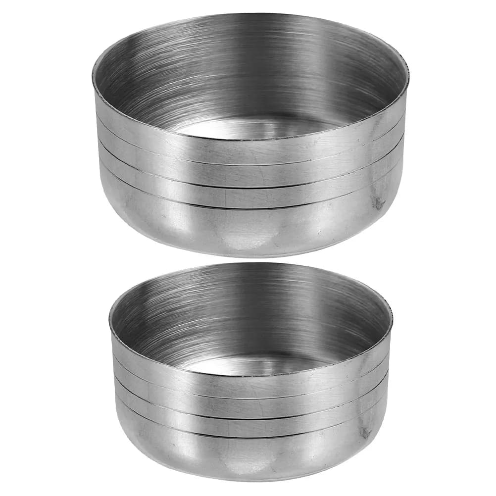 2Pcs Stainless Steel Shaker Lid Anti-Splash Cover Cocktail Shaker Cup Lid Replacement Juice Cocktail Mixing Cup Caps Portable