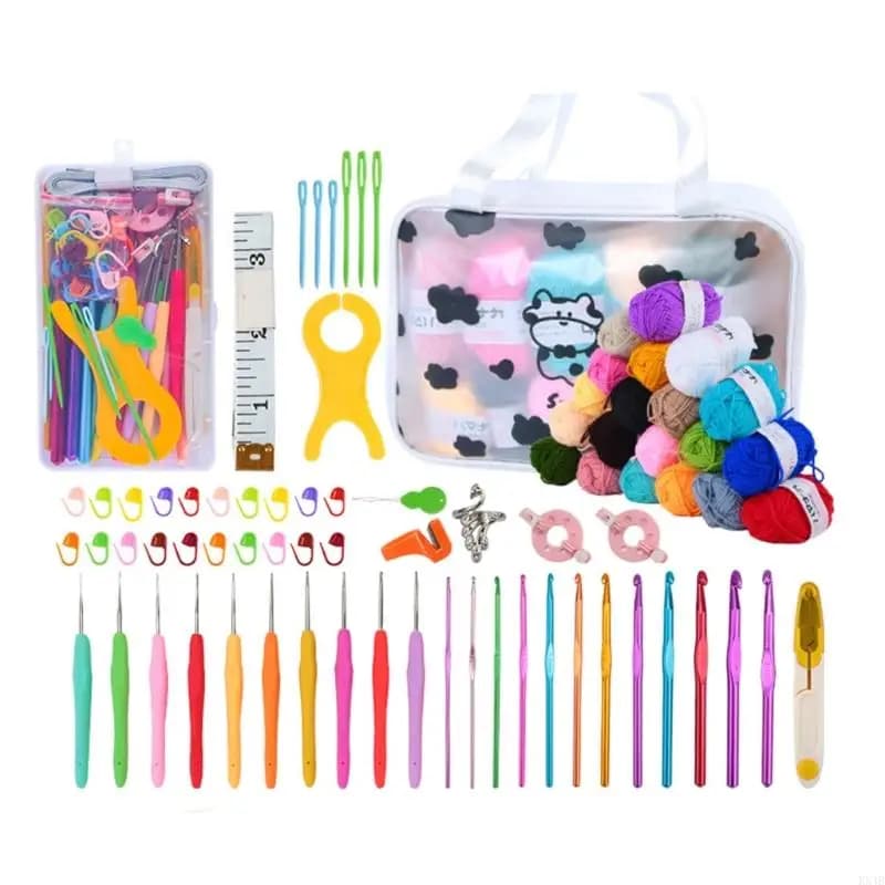all'uncinetto KX4B per accessori per maglieria a maglia all'uncinetto per principianti set ganci all'uncinetto set