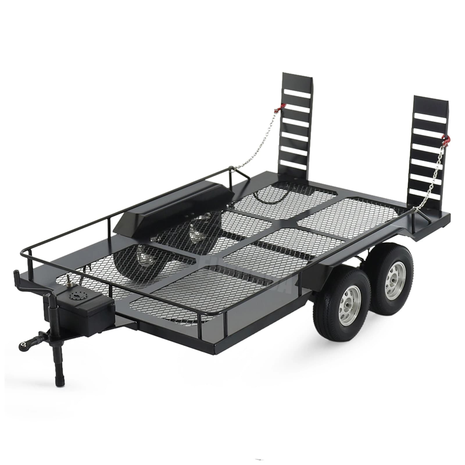 Rimorchio TRAXXAS Axial 1/10 SCX10, D90, TRX4, TF2, CC01 Capra RC Rimorchio per auto Camion pesanti e RC Rock Cars Rimorchio in alluminio