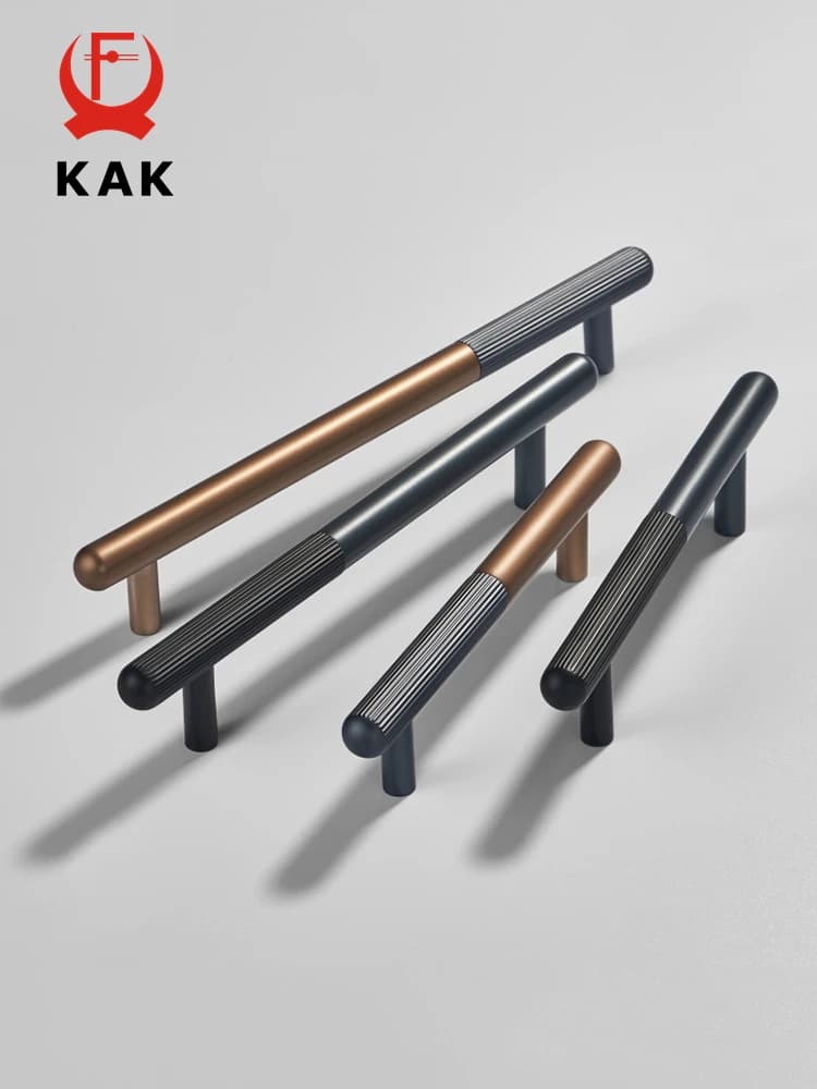 KAK Manopole e maniglie per mobili di lusso leggere Maniglie per porte dell'armadio da cucina in lega di alluminio stile europeo Maniglia per mobili Hardware