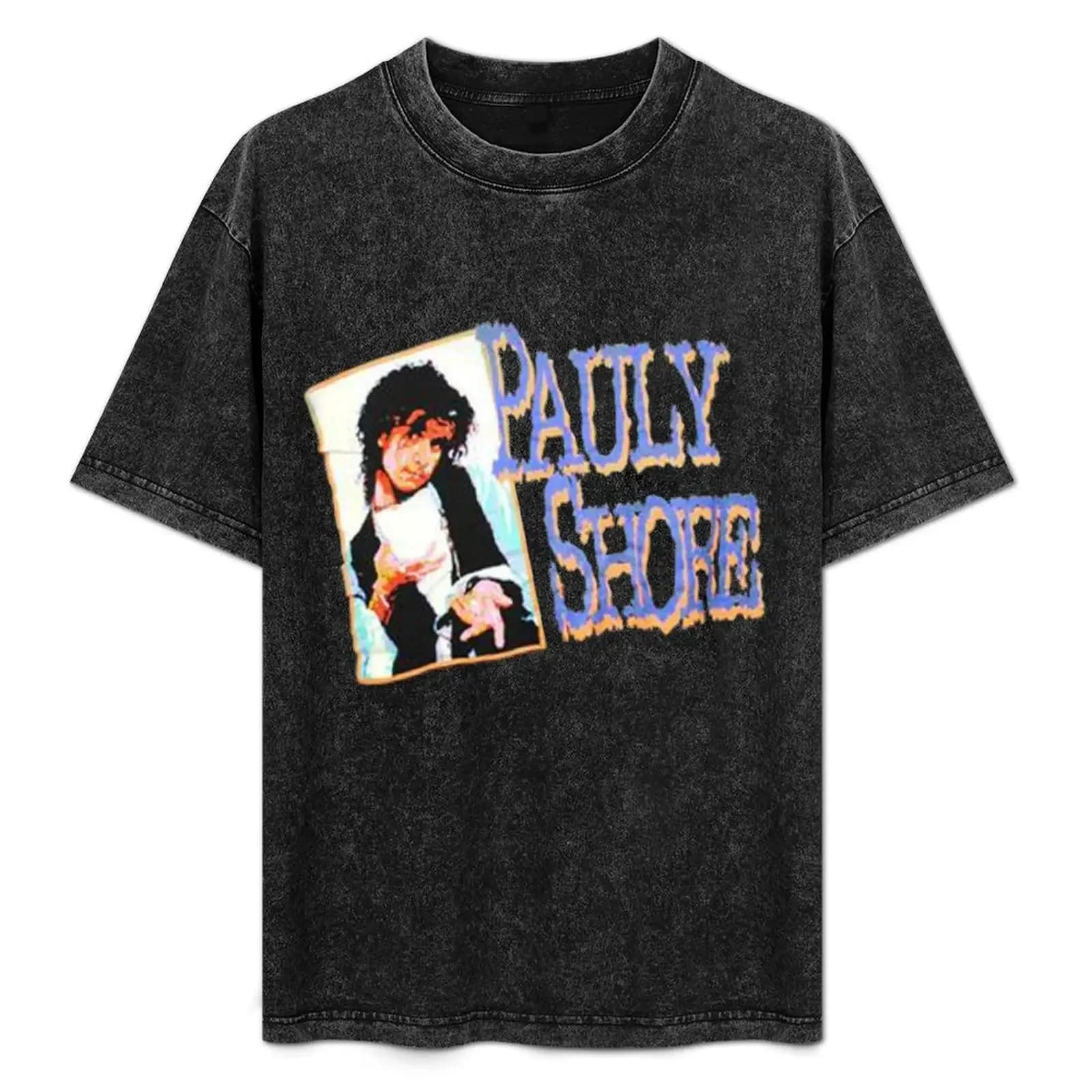 T-shirt vintage Pauly Shore del 1992, icona della cultura pop neo-hippie grunge degli anni '80 e '90, stile MTV VJ, per uomo