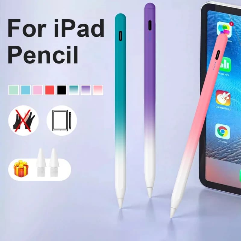 Penna stilo Gradie per Apple Pencil con LED Power Palm Rejection Touch Pencil per 2022 2021 2020 2019 2018 Accessori iPad