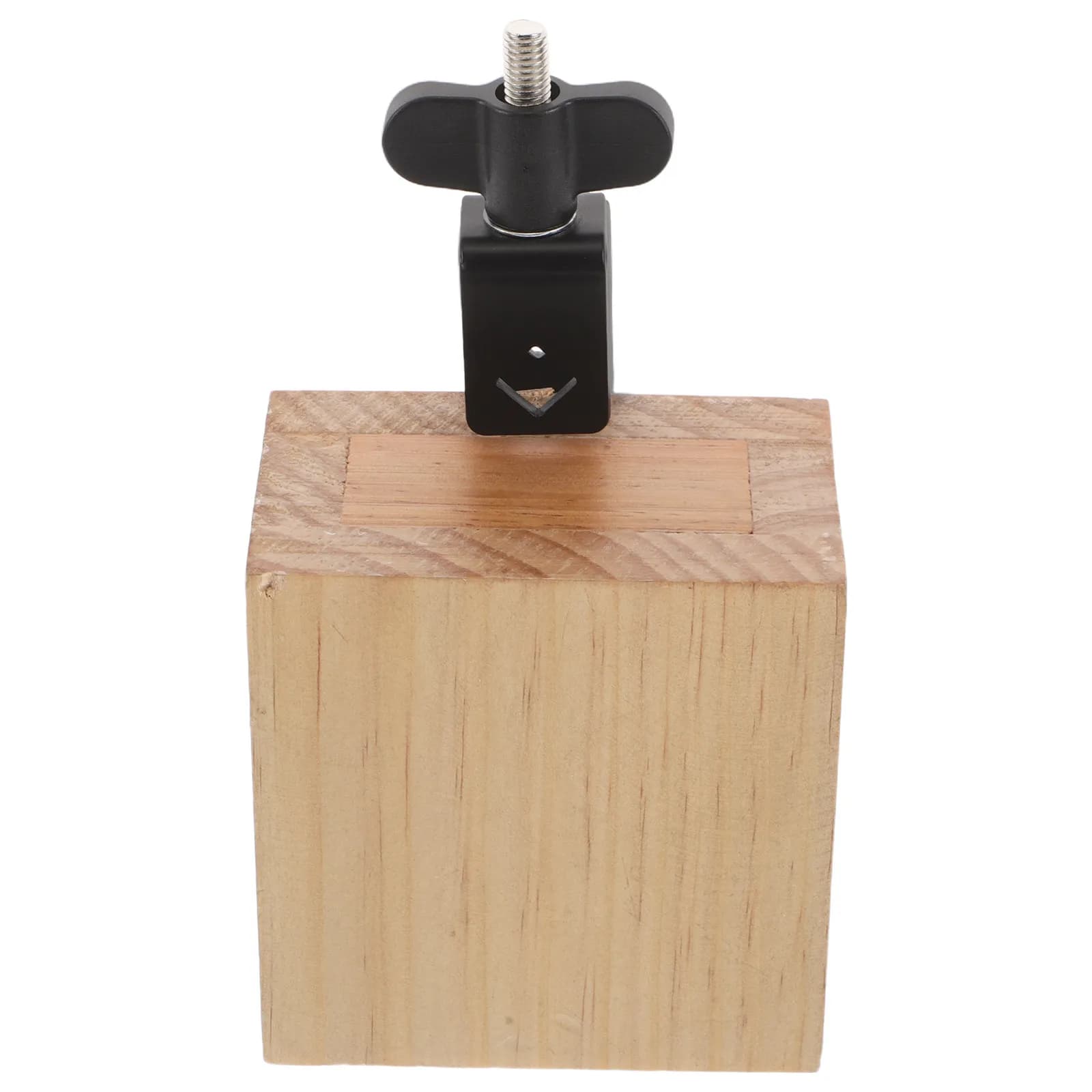 Campanaccio in Legno per Percussioni Manuali, Mini Jam Block Quadrato, Accessorio per Set di Batteria, Pratica Professionale e Performance di Gruppo