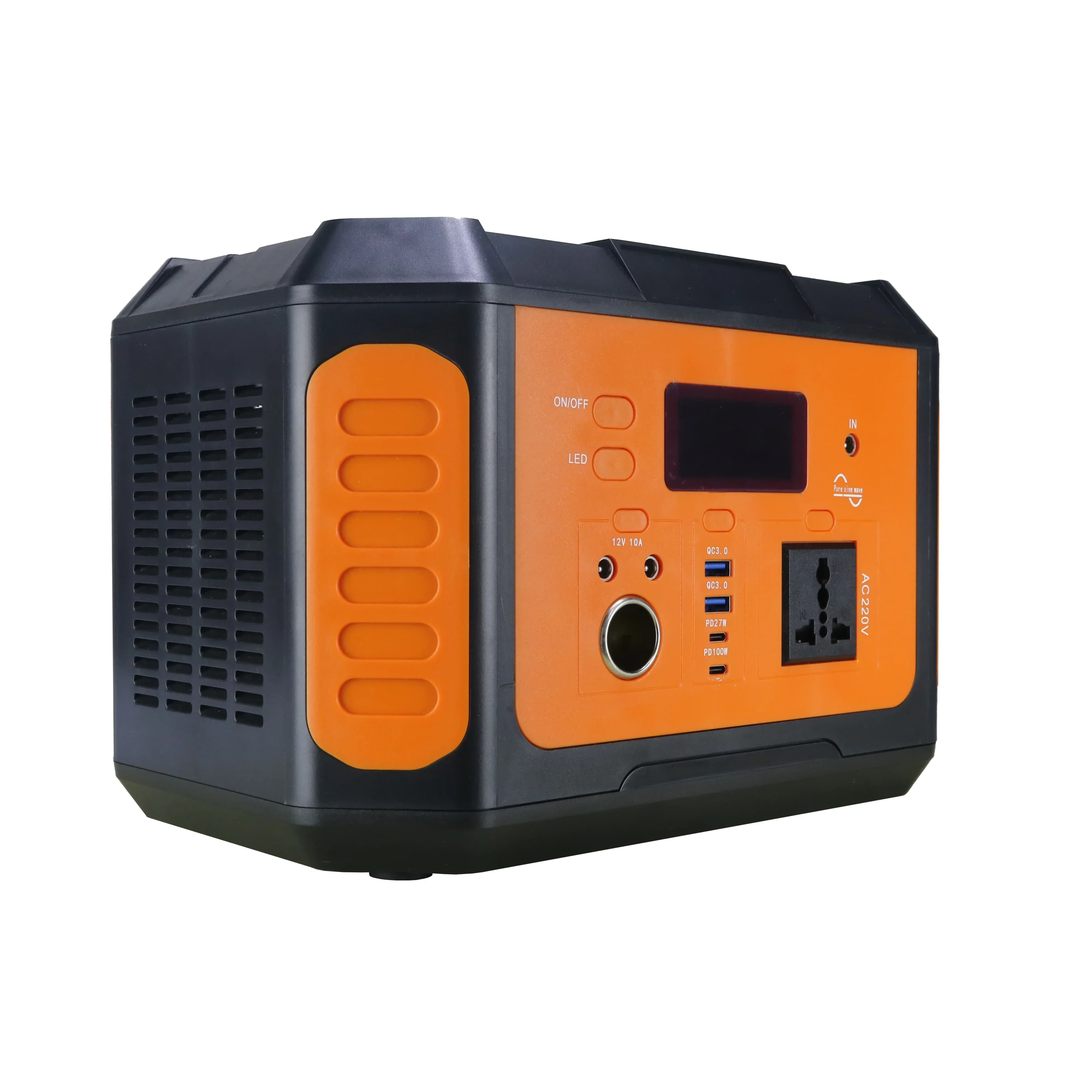 Vendita calda Stazione di alimentazione a batteria esterna 300W Supporto Pannello solare Carica USB 3.0 Generatore di alimentazione