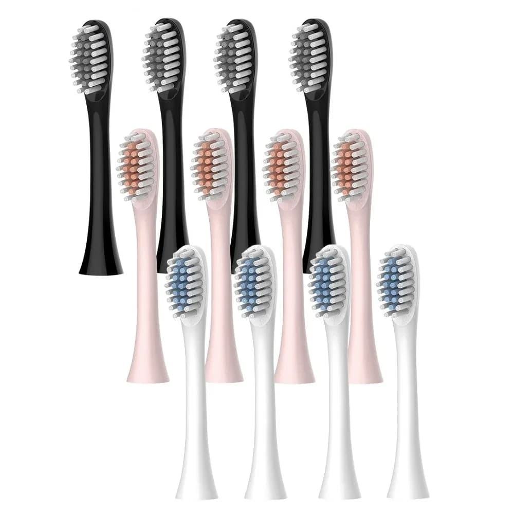 Replacement heads for XQMQ X-3 X-2 electric toothbrush with soft DuPont bristles