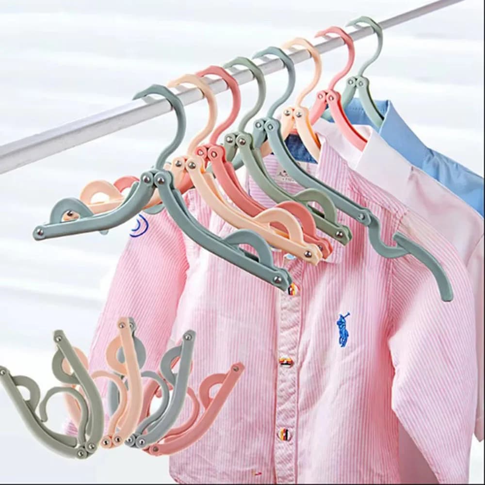 Portable Clothes Hanger Travel Hanger Folding Cloth Hanger Closet Clothing Underwear Organizer For Clothes Drying Rack Wardrobe