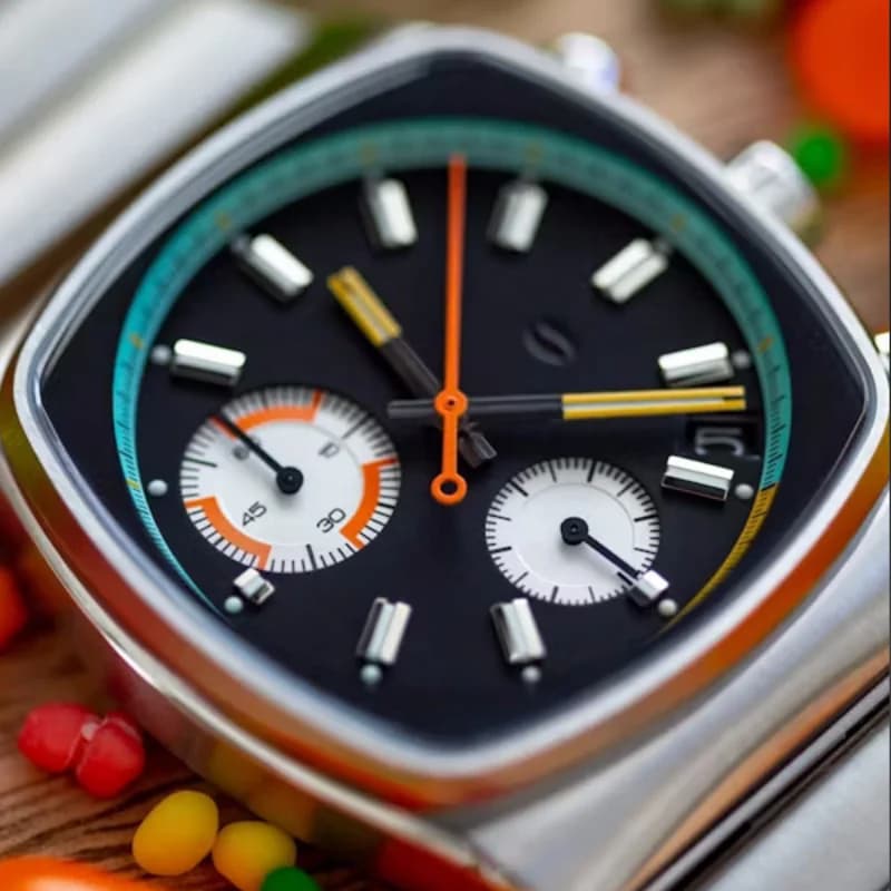 CILOA Men's Black Square Sport Watch 2025 New Brand Authentic Fashion Stainless Steel Strap Quartz Watch Light Luxury Gift