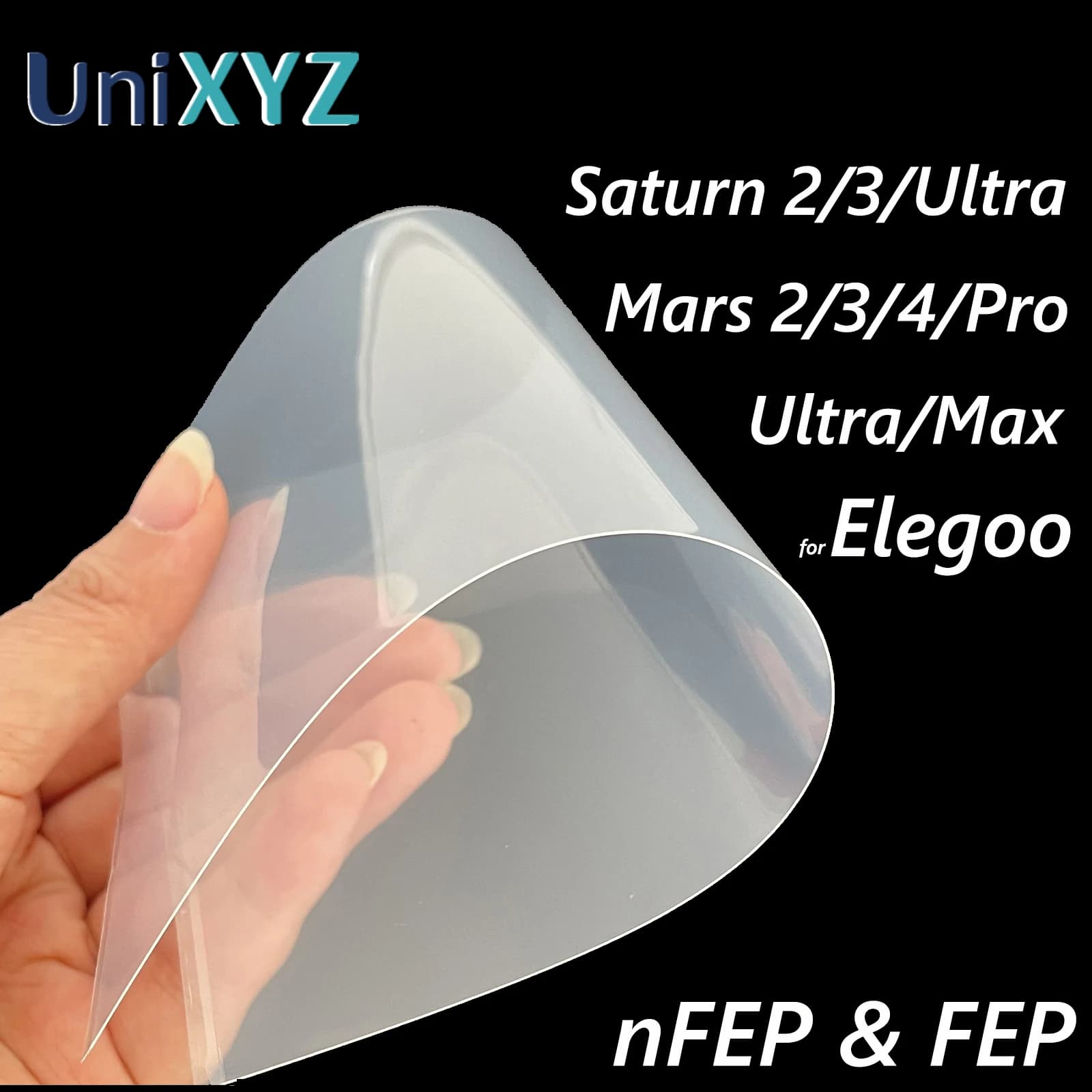 Pellicola FEP per Elegoo Saturn 4 3 2 S 4K 8K Ultra 12K Mars 5 4 3 2 Pro DLP Max 6K 9K Jupiter Resin Tank - Pellicola di rilascio FEP