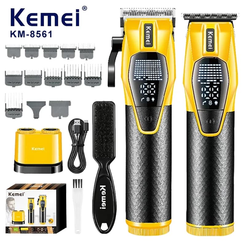 Kemei KM-8561 Professional Electric Trimmer Haircuts for salon Set New Model for precision haircuts grooming kit