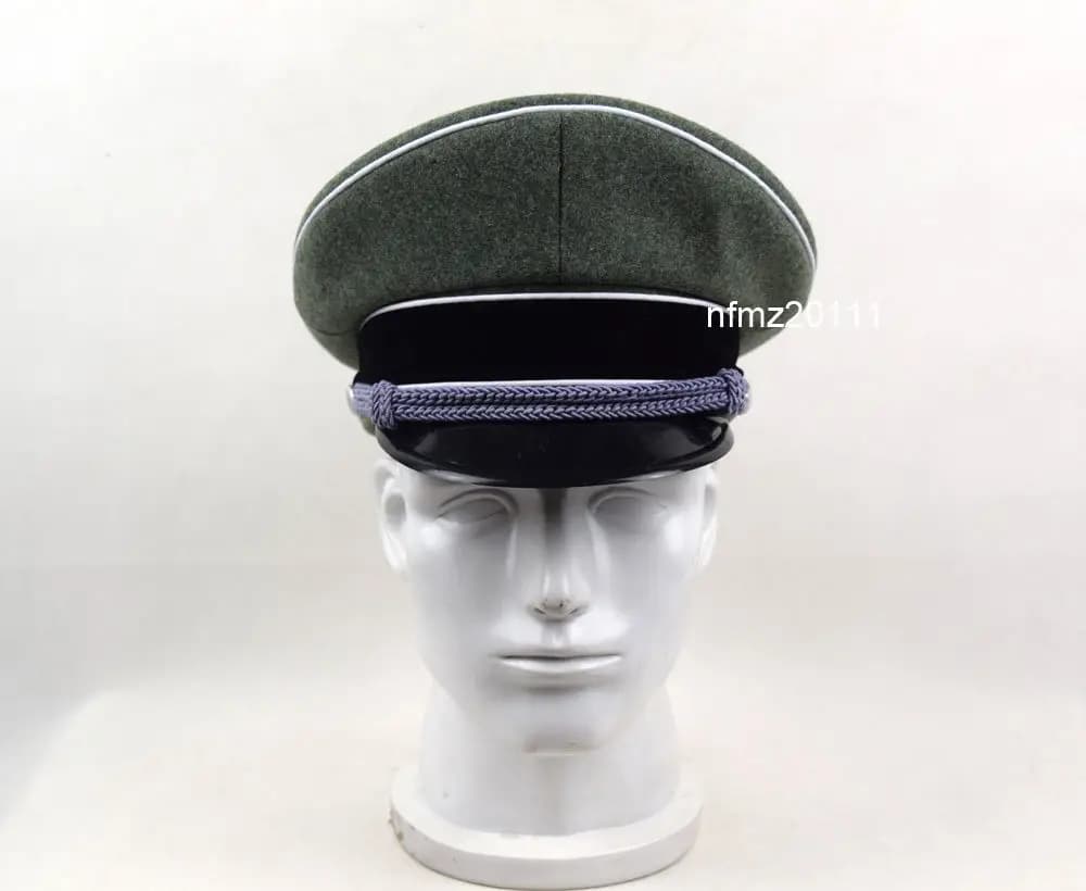 Reproduction German Elite Officer Hat Officer Army Cap W Chin Cords