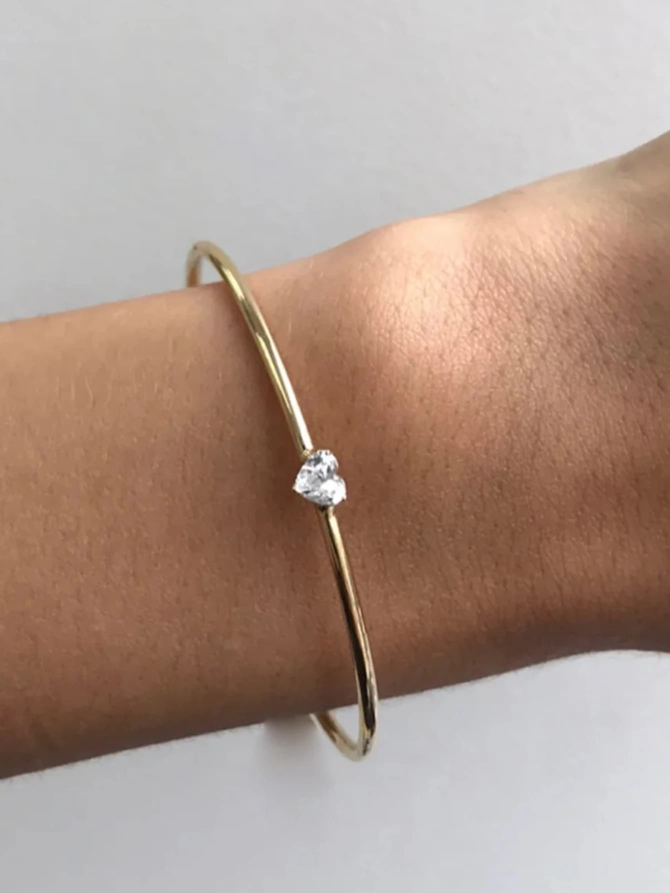 StoneFans Nuovo stile Bracciale a cuore Personalizzato Trendy Feng Shui Bracciale con diamanti Accessorio a mano Decorazione a forma di cuore